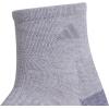 imageadidas Womens Cushioned Quarter Socks 3Pair with Arch CompressionCool Light HeatherLucid Fuchsia PinkBlue Fusion