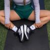 imageadidas Womens Cushioned Quarter Socks 3Pair with Arch CompressionCool Light HeatherPowder YellowViolet Tone Purple