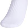 imageadidas Womens Cushioned Quarter Socks 3Pair with Arch CompressionWhiteClear Onix Grey