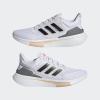 imageadidas Womens Eq21 Run ShoeWhiteBlackIron Metallic