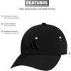 imageadidas Womens Influencer 3 Relaxed Strapback Adjustable Fit HatBlack