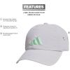 imageadidas Womens Influencer 3 Relaxed Strapback Adjustable Fit HatGrey TwoSemi Green Spark