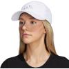 imageadidas Womens Influencer 3 Relaxed Strapback Adjustable Fit HatWhiteSilver Dawn Grey