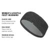 imageadidas Womens Lifestyle Knit Headband  Soft Winter Ear Warmer BlackGreyWhiteFuzzy