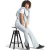 imageadidas Womens Lounge Ribbed Flared Leg PantsWonder Blue