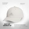 imageadidas Womens Must Have Medium Crown Structured Adjustable Fit Strapback HatAlumina BeigeGreyWhite
