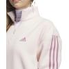 imageadidas Womens QuarterZip Fleece SweatshirtWonder Quartz