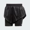 imageadidas Womens Standard Power Aeroready Twoinone ShortsBlackWhite