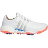 imageadidas Womens Tour 360 22 Golf ShoeFootwear WhiteSilver MetallicTurbo