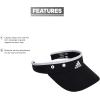 imageadidas Womens Visor  Match Athletic Clipon Sun Hat for Sport ampamp TrainingBlackWhite