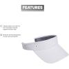 imageadidas Womens Visor  Match Athletic Clipon Sun Hat for Sport ampamp TrainingWhiteWhite