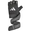 imageadidas Wrist Wrap Training ampamp Weightlifting Gloves Fingerless Workout GlovesMedium