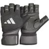 imageadidas Wrist Wrap Training ampamp Weightlifting Gloves Fingerless Workout GlovesSmall