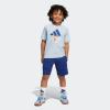 imageadidas boys Disney Mickey Mouse Tshirt SetWonder BlueDark BlueCrew Yellow