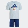 imageadidas boys Disney Mickey Mouse Tshirt SetWonder BlueDark BlueCrew Yellow