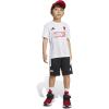 imageadidas boys Marvel Tshirt SetSpidermanWhiteBlack