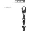 imageadidas unisexadult Lanyard for Keys Id Badge Holder Keychain With Breakaway Buckle20 Black  Wrist