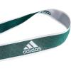 imageadidas unisexadult Lanyard for Keys Id Badge Holder Keychain With Breakaway BuckleTeam Dark GreenWhite