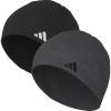 imageAdidas Mens Beanie 2Pack  Standard Fit Winter Knit Hat Skull CapBlackWhiteGrey Six Black