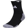 imageadidas 5Star Football High Quarter Ankle Socks for Men and Womens Team SportsBlackWhite