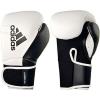 imageadidas Hybrid 150 Boxing Gloves  Leather Training Boxing Gloves for Men ampamp Women  Kickboxing Heavy Bag MMA ampamp Workout Gloves  Available in 10 12 14 16 oz  BlackWhite WhiteBlackWHITE  BLACK