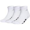 imageadidas Mens All Day Training Quarter Socks sports performance above the ankle height with cushioning for running 3PairWhiteBlackClear Onix Grey
