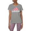 Medium Grey Heather/Acid Red/White