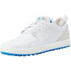 imageadidas Mens Flopshot Spikeless Golf ShoesFootwear WhiteGold MetallicBlue Rush