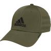 imageadidas Mens Gameday Stretch Fit Baseball CapFocus Olive GreenBlack30