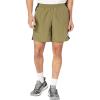 imageadidas Mens Own The Run 3Stripes ShortsFocus OliveBlack