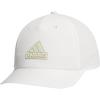 imageadidas Mens Sport 5Panel High Crown Structured Snapback Adjustable Fit CapOff WhitePutty GreyGrey