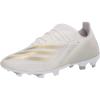 imageadidas Mens X GHOSTED3 Soccer ShoeWhiteMetallicgold MelangeSilver Metallicfirm Ground