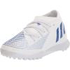 imageadidas Unisex Predator Edge3 Indoor Soccer Shoe  Kids Soccer CleatWhiteBlueWhite