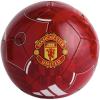 imageadidas UnisexAdult Manchester United FC Home Club Soccer Ball MUFC RedMaroonBlack 5