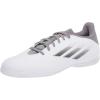 imageadidas UnisexAdult X Speedflow4 Indoor Soccer ShoeWhiteIron MetallicSolar Red