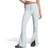 imageadidas Womens Lounge Ribbed Flared Leg PantsWonder Blue