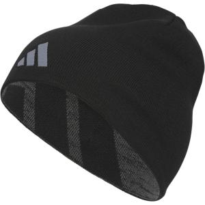 imageAdidas Mens Reversible Skully Beanie  Standard Fit Winter Hat Skull CapBlackBlackgrey Six MarlGreySkully