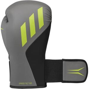 imageAdidas Speed TILT 150 Boxing Gloves  Training Boxing Gloves for Men ampamp Women  Heavy Bag Gloves Kickboxing Gloves Punching Gloves for Fitness ampamp MMAGrey 3Mat BlackSignal