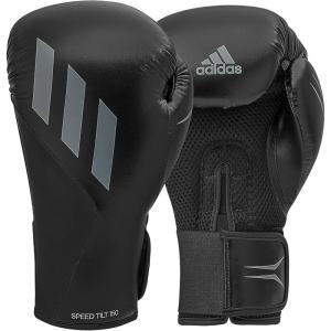 imageAdidas Speed TILT 150 Boxing Gloves  Training Boxing Gloves for Men ampamp Women  Heavy Bag Gloves Kickboxing Gloves Punching Gloves for Fitness ampamp MMABlackMat BlackGrey 3