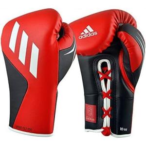 imageAdidas Tilt 350 Pro with Lace Closure  with New Tilt Technology  for Men Women Unisex  Sustainable Vegan Leather Boxing Kickboxing MMA Training GlovesRedBlack