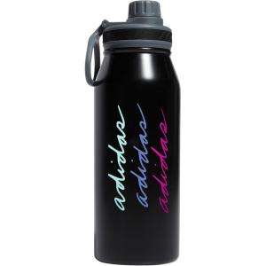 imageadidas 1 Liter 32 oz Metal Water Bottle HotCold DoubleWalled Insulated 188 Stainless Steel Focus Olive GreenBlack 32 OuncesBlackPulse Mint GreenBlue Fusion