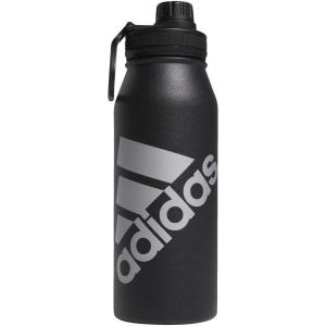 imageadidas 1 Liter 32 oz Metal Water Bottle HotCold DoubleWalled Insulated 188 Stainless Steel Focus Olive GreenBlack 32 OuncesBlackSilver Metallic