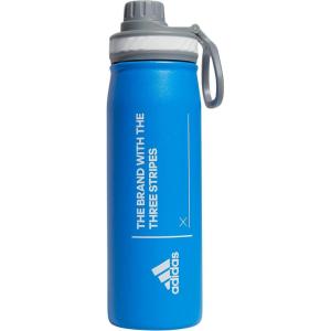 imageadidas 20 oz Stainless Steel Water Bottle Insulated DoubleWalled 188 Metal Men Women Girls and BoysBlue RushWhiteGrey