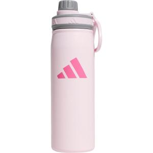 imageadidas 20 oz Stainless Steel Water Bottle Insulated DoubleWalled 188 Metal Men Women Girls and BoysClear PinkGreyPink Fusion
