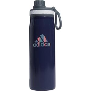 imageadidas 20 oz Stainless Steel Water Bottle Insulated DoubleWalled 188 Metal Men Women Girls and BoysShadow NavyOnix GreySilver Reflective