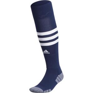 imageadidas 3Stripe Hoop Soccer Socks 1Pair with Arch Compression for a Secure FitTeam Navy BlueWhite
