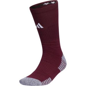 imageadidas 5Star Football Crew Socks for Mens and Womens Sports Soccer Volleyball 1PackMaroonWhite20