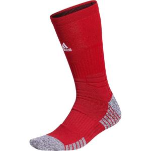 imageadidas 5Star Football Crew Socks for Mens and Womens Sports Soccer Volleyball 1PackPower RedWhite