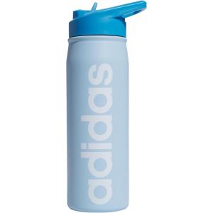 imageadidas 600 ML 20 oz Straw Top Metal Water Bottle HotCold DoubleWalled Insulated 188 Stainless SteelClear Sky BluePulse BlueWhite