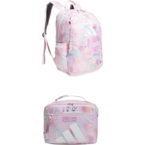 imageadidas Affiliate Small Backpack for Women and Men Durable Bag with Laptop Sleeve Halftone Gradient Bliss LilacBliss Lilac Purple One SizeClear PinkWhite  Clear PinkClear Pink